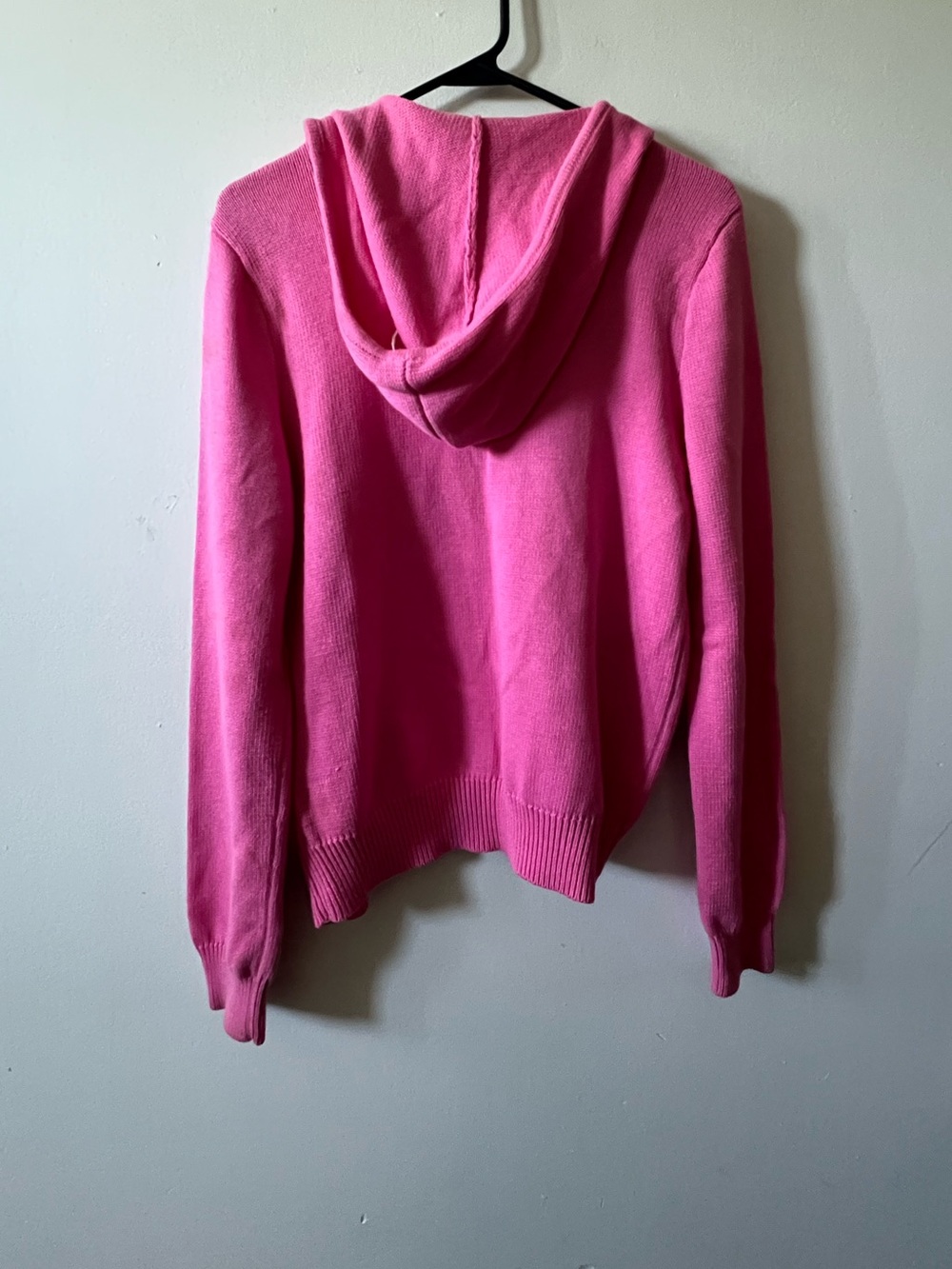 Ralph Lauren Sport Pink Hooded Zip Cotton Sweater - Picture 2 of 3